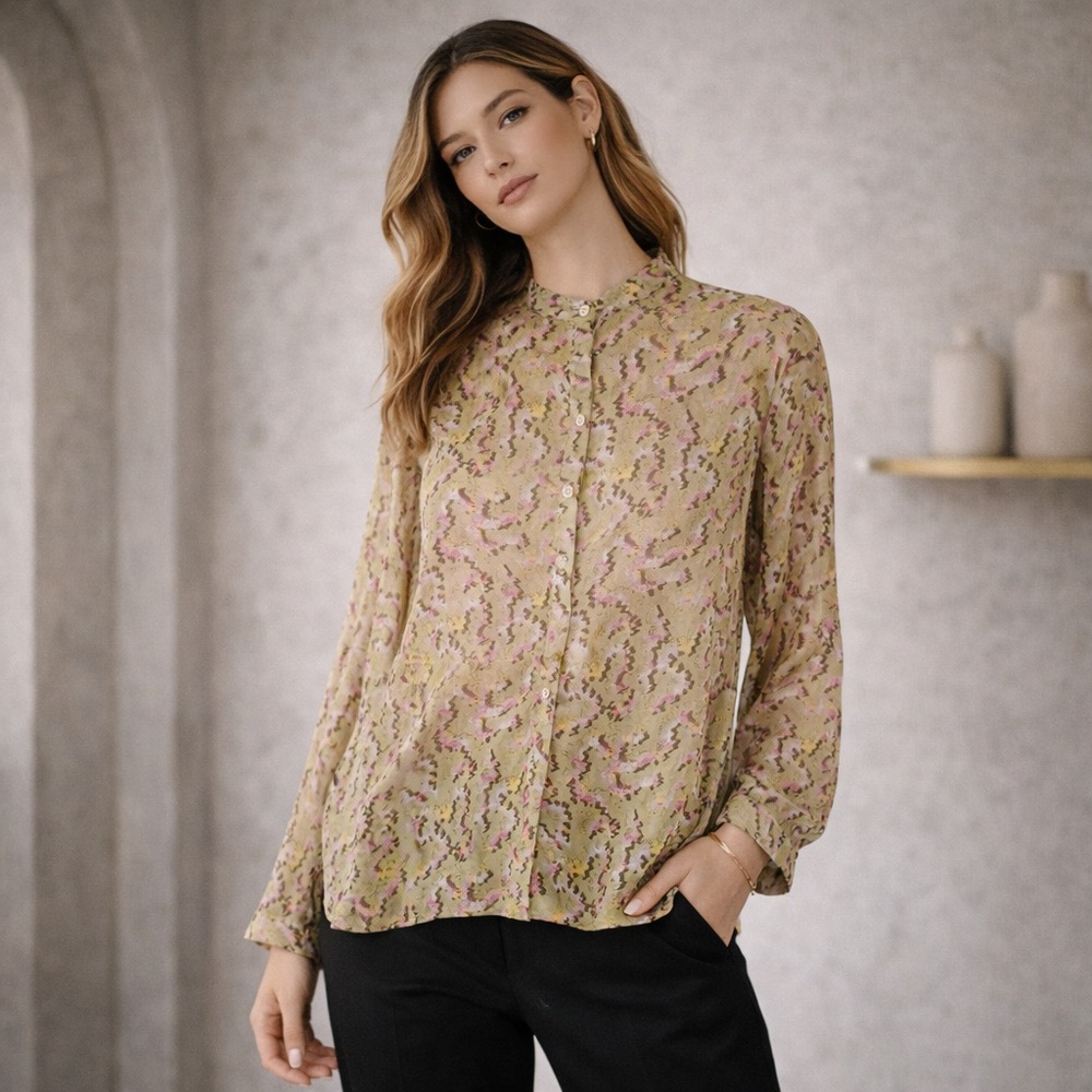 🌿 Isabel Marant Étoile‎ Maria Organic Cotton Tie Neck Top NWT